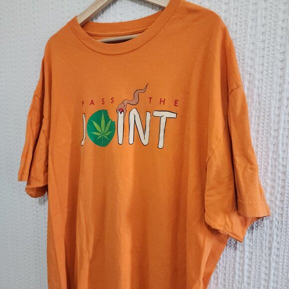 Vintage Cookies Brand Orange Graphic Tee Men Size XXL - Picture 7 of 11